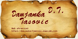 Damjanka Tašović vizit kartica